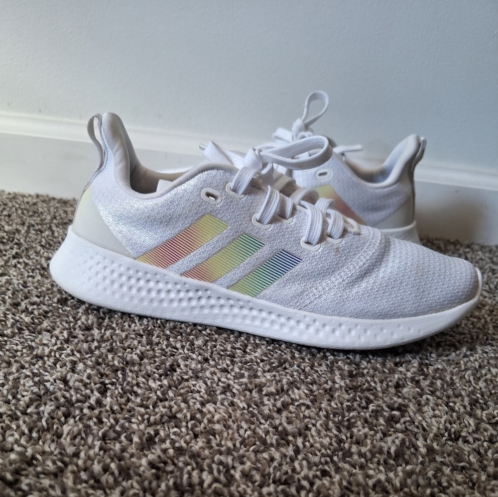 ADIDAS  Puremotion Womens White Multi Size 8 - Picture 10 of 12
